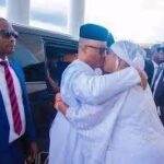 Senator Akpabio kissing provokes Natasha.