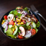 The effects of eating salad daily.